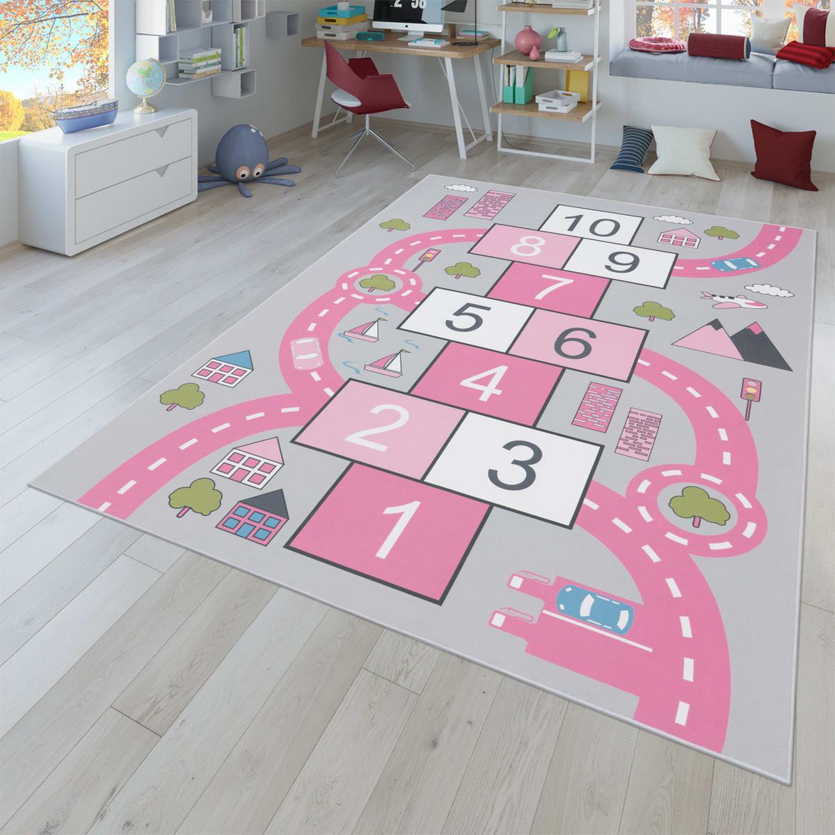 KINDERTEPPICH Pink 200 x 290 cm - Pink, Kunststoff (200/290cm) - TT Home