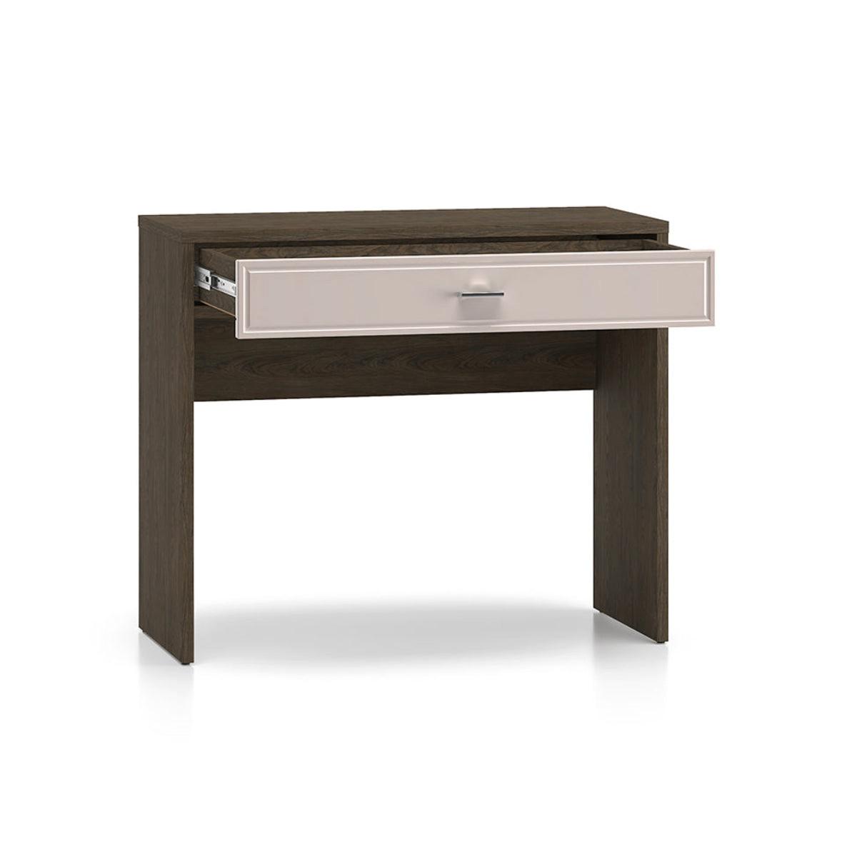 KONSOLE Kaius Kaschmir und Dunkles Holz - Beige, Holzwerkstoff (40/91.6/77.9cm) - Petits-meubles
