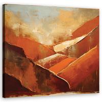 WANDBILD orange abstraktion - Orange, Textil (30/30cm) - Feeby