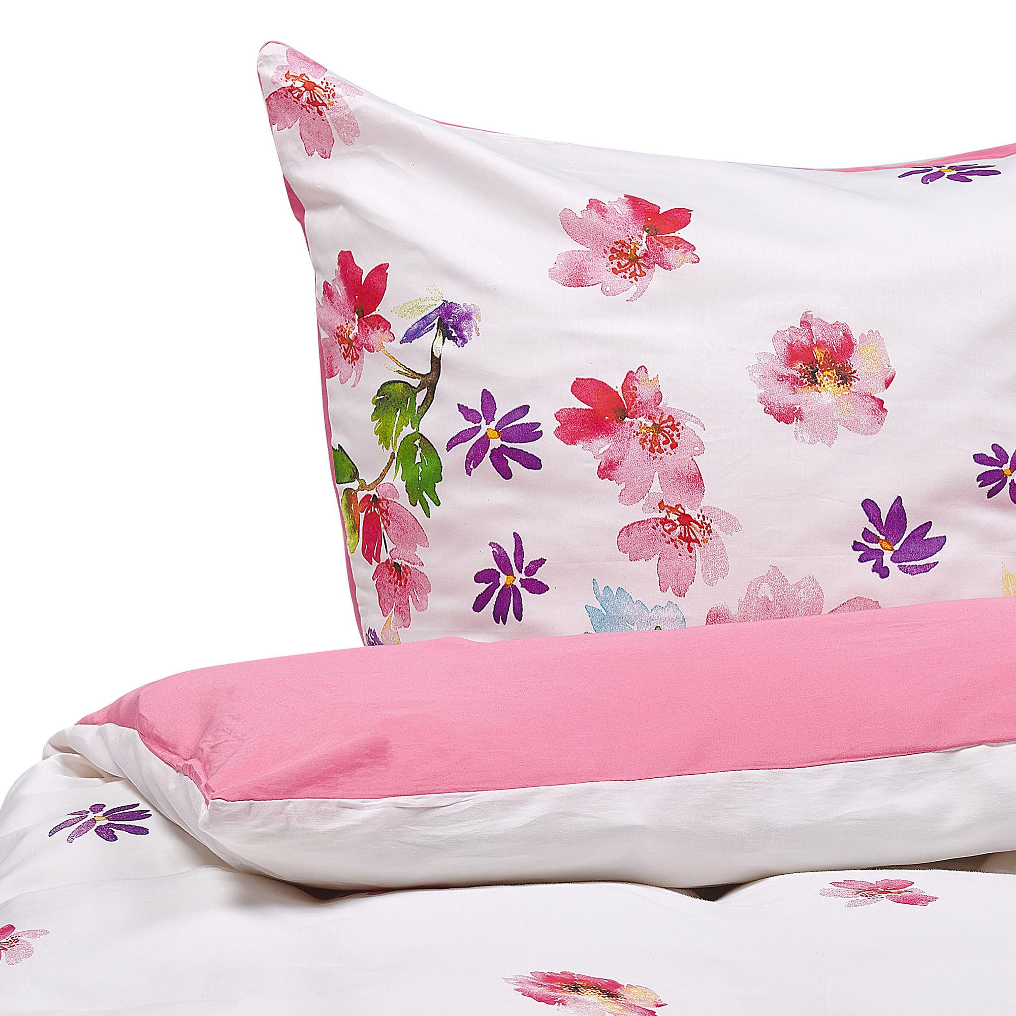 BETTWÄSCHE SET Larynhill 200 135x200 cm - Weiß, Textil (135/200cm) - Beliani