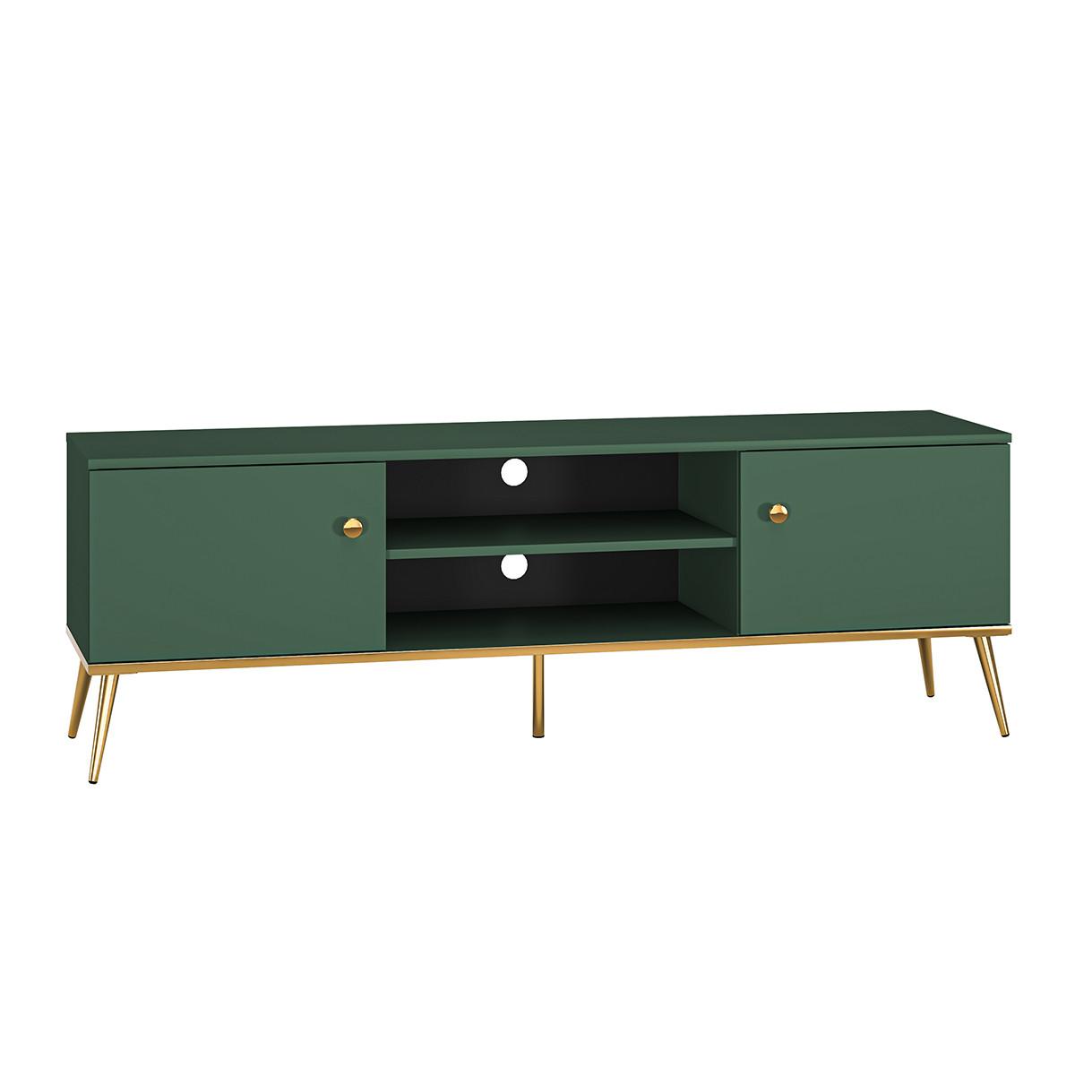 TV-MÖBEL Thalia Grün - Grün, Holzwerkstoff (160/53/40cm) - Petits-meubles