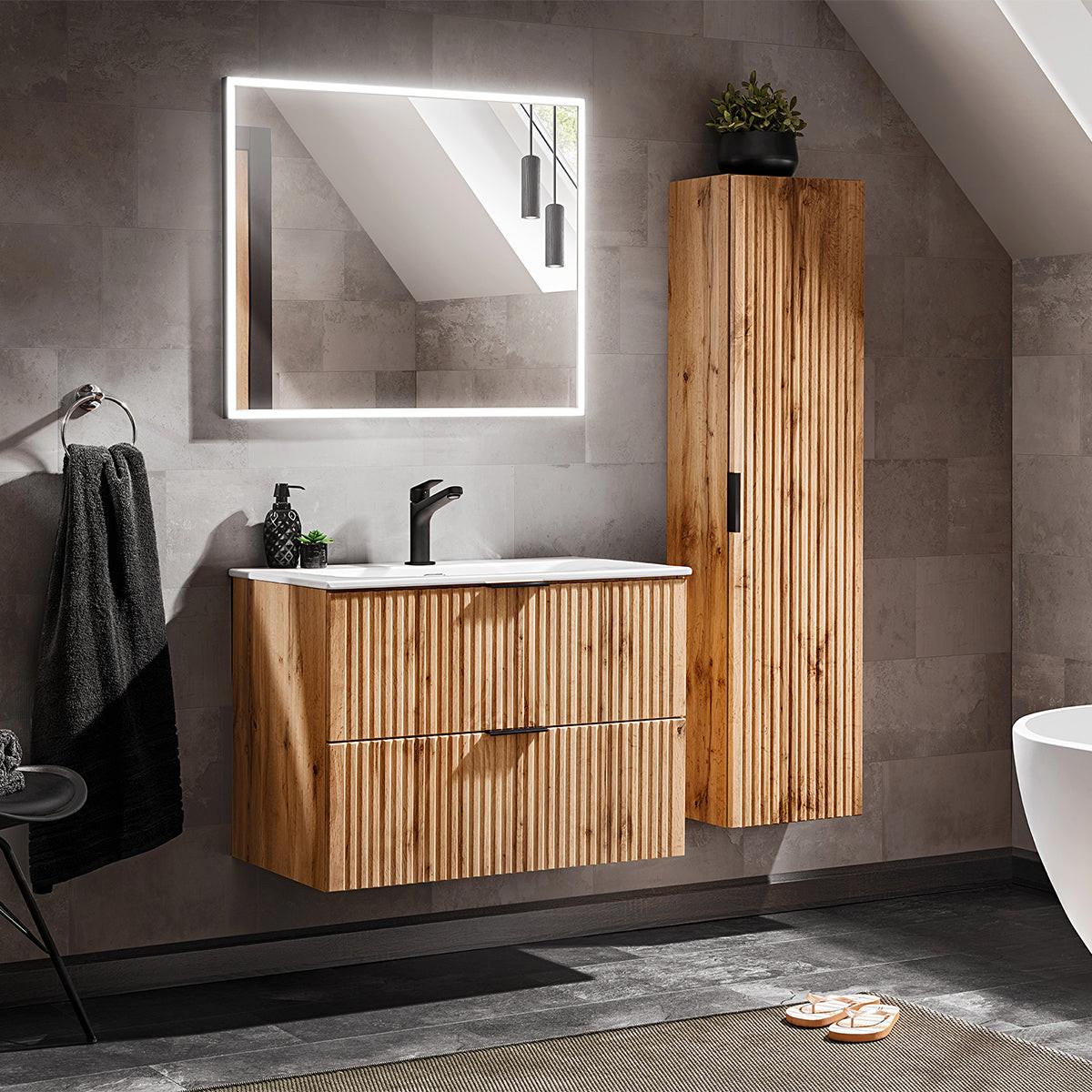 WASCHTISCH 80.2cm Adriel Holz - Braun, Holzwerkstoff (80.2/57/46cm) - Petits-meubles