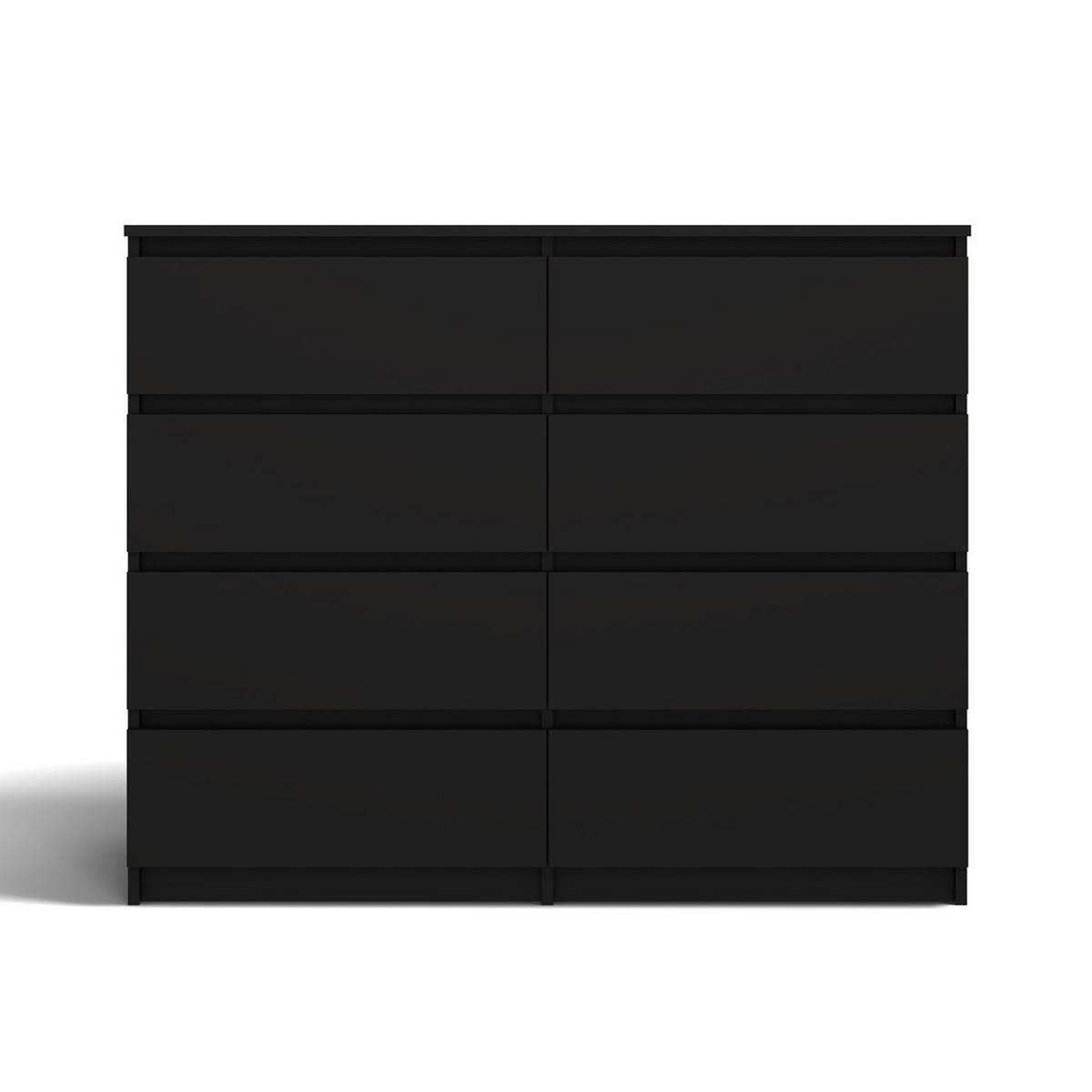 KOMMODE Schwarz 138/97/40 - Schwarz, Holzwerkstoff (138/97/40cm) - RAUMHIRSCH FURNITURE
