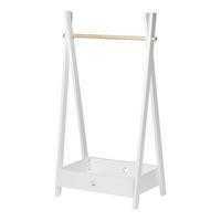 KINDERGARDEROBE Laxe - Weiß, Holzwerkstoff (73/126/43cm) - [en.casa]