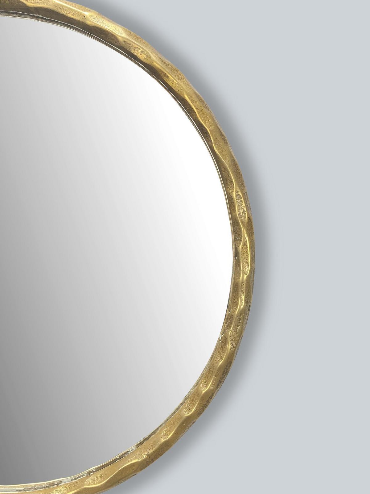 WANDSPIEGEL Rund Metall Gold 60 cm Klassisches Design - Goldfarben, Glas (60/60/4cm) - KADIMA DESIGN