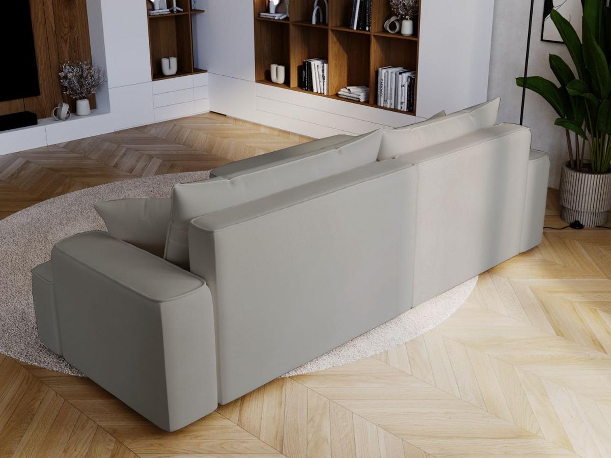 ECKSOFA California Hellgrau Links - Hellgrau, Holz/Textil (165/270cm) - Graingold