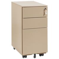 BÜROSCHRANK Metall Beige Bolsena - Beige, Metall (30/60/45cm) - Beliani