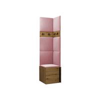 GARDEROBEN-SET Orion XXI - Eiche Artisan/Rosa, Holzwerkstoff/Kunststoff (42/186/46cm) - MIRJAN24