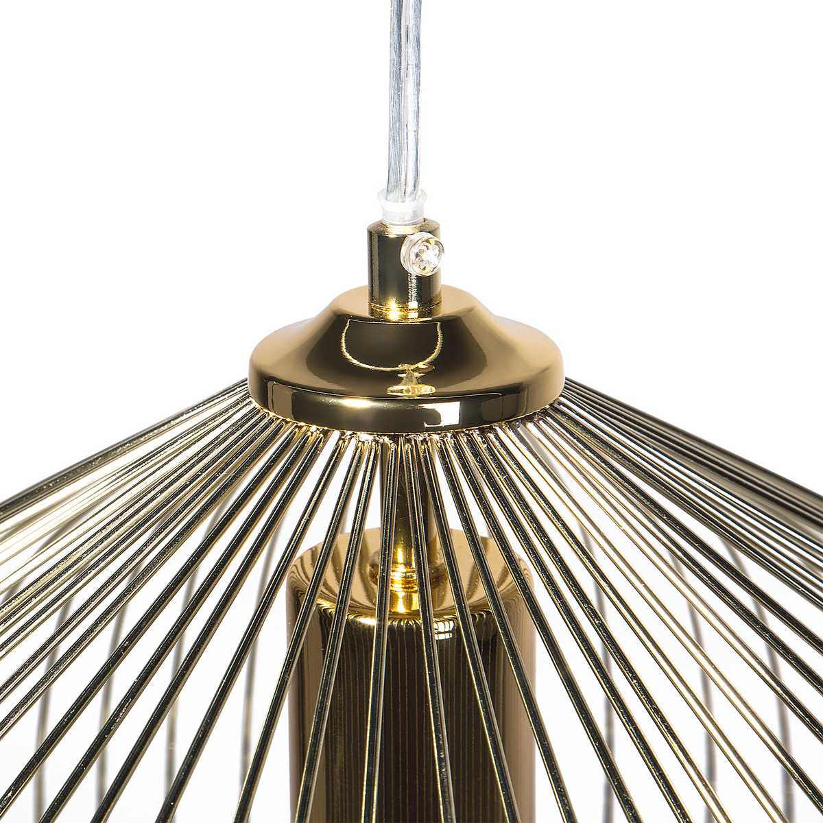 HÄNGELEUCHTE Tordino 38/38/115 cm - Goldfarben, Metall (38/38/115cm) - Beliani