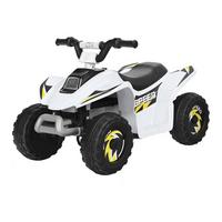 KINDERMOTORRAD 6V Elektro Kinderquad Weiß - Weiß, Kunststoff (73/44.5/40cm) - COSTWAY