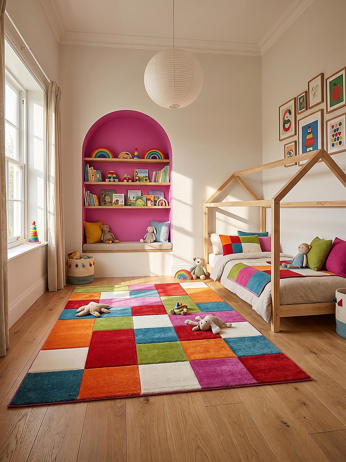 KINDERTEPPICH Kurzflor Patchwork CASOLA Polypropylen Mehrfarbig 120 x 170 cm - Multicolor, Textil (120/170cm) - KADIMA DESIGN