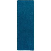 LUXUS HOCHFLOR LANGFLOR LÄUFER TEPPICH MILANO - Petrol, Textil (100/100cm) - Snapstyle