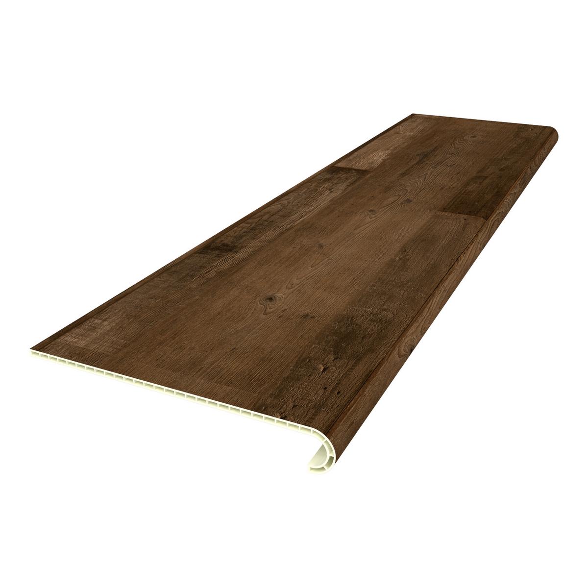 TREPPENVERKLEIDUNG-SET 2 TLG. Bunschoten - Dunkelbraun, Kunststoff (120/32cm) - NEU.HOLZ