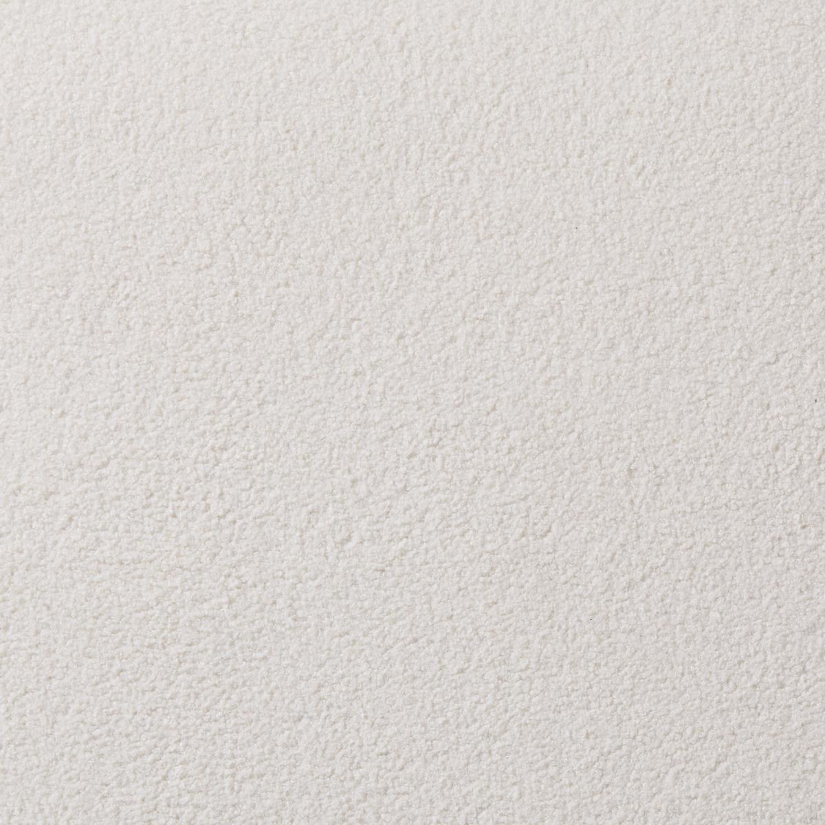 OTTOMANE Bouclé Weiß Oslo - Weiß, Textil (95/46/71cm) - Beliani