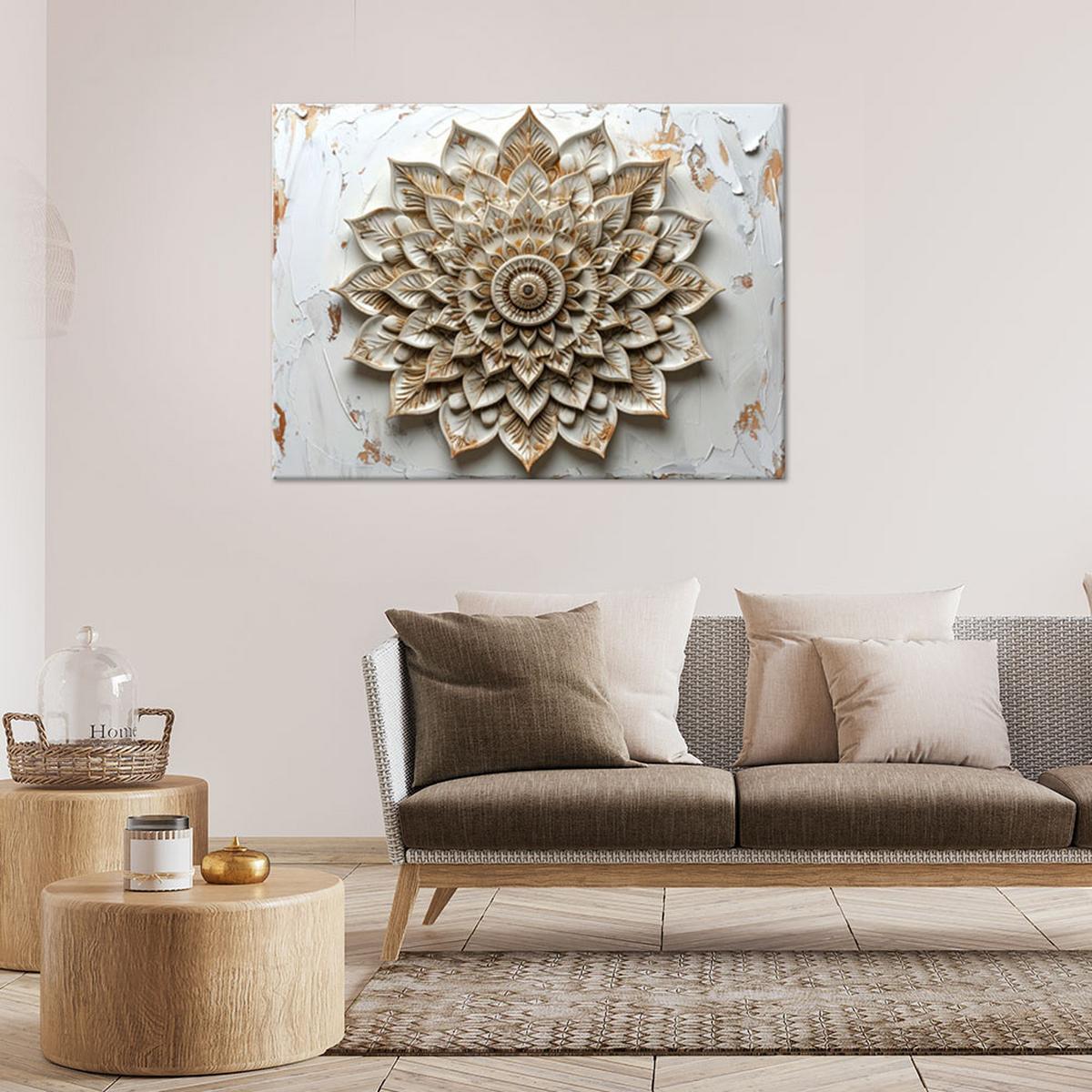 LEINWANDBILD Zen und Orientalisch 120x80cm - Weiß, Textil (120/80cm) - Feeby