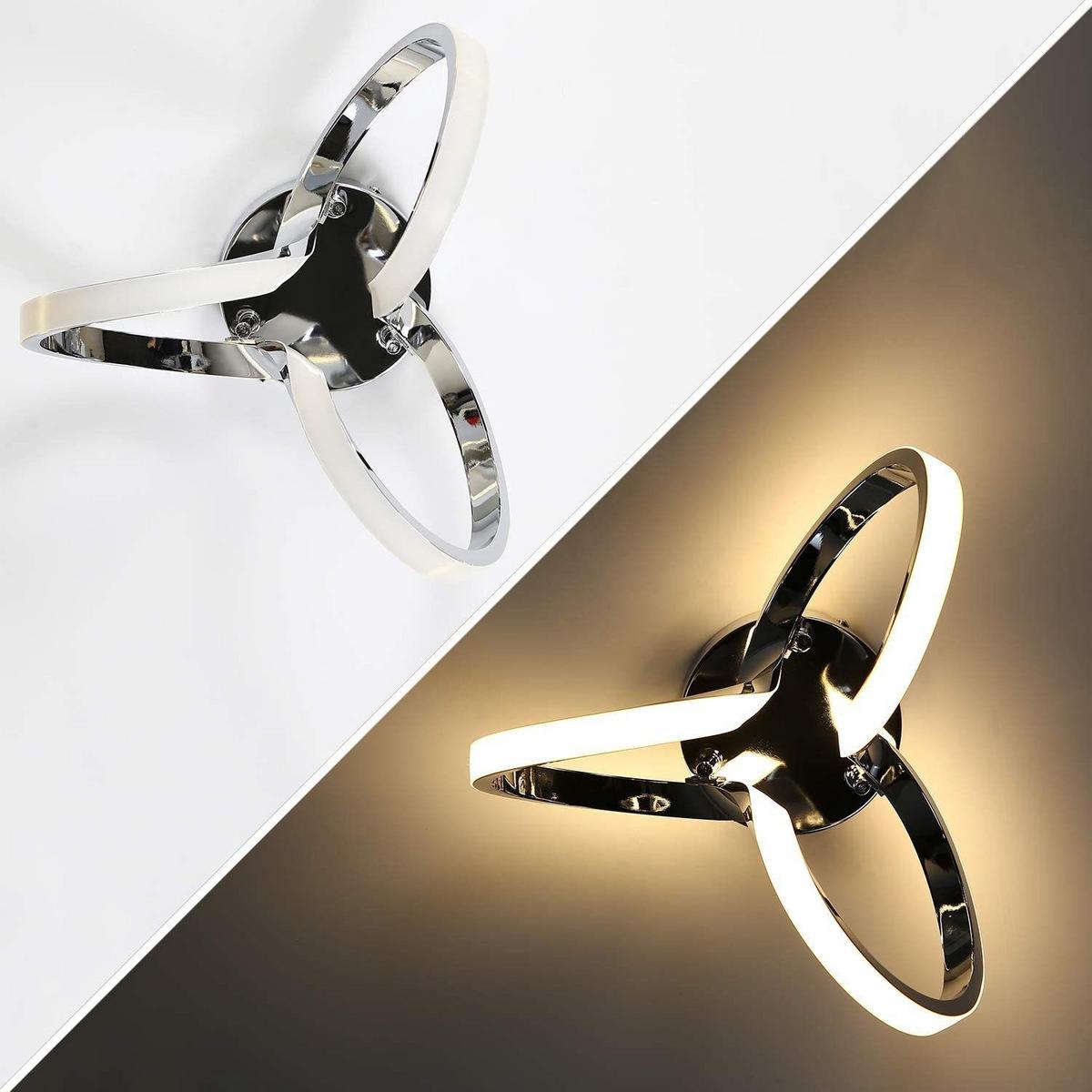 LED-DECKENLEUCHTE Norbert 31/26/20 cm - Grau, Metall (31/26/20cm) - ZMH
