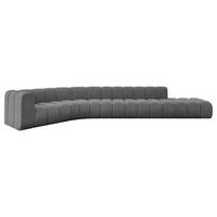 ECKSOFA modulares Sofa Tilmo-L2 - 490x194x70 cm Dunkelgrau - Dunkelgrau, Holzwerkstoff/Textil (490/194cm) - ALTDECOR