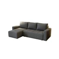 ECKSOFA Noha In Now Or Never - Dunkelgrau, Holzwerkstoff/Textil (231/142cm) - Fun Möbel