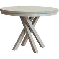 ESSTISCH Kris, Runder, mit Metallbeinen, eiche Kaschmir - Kaschmir, Holzwerkstoff/Metall (100/100/77cm) - Beautysofa