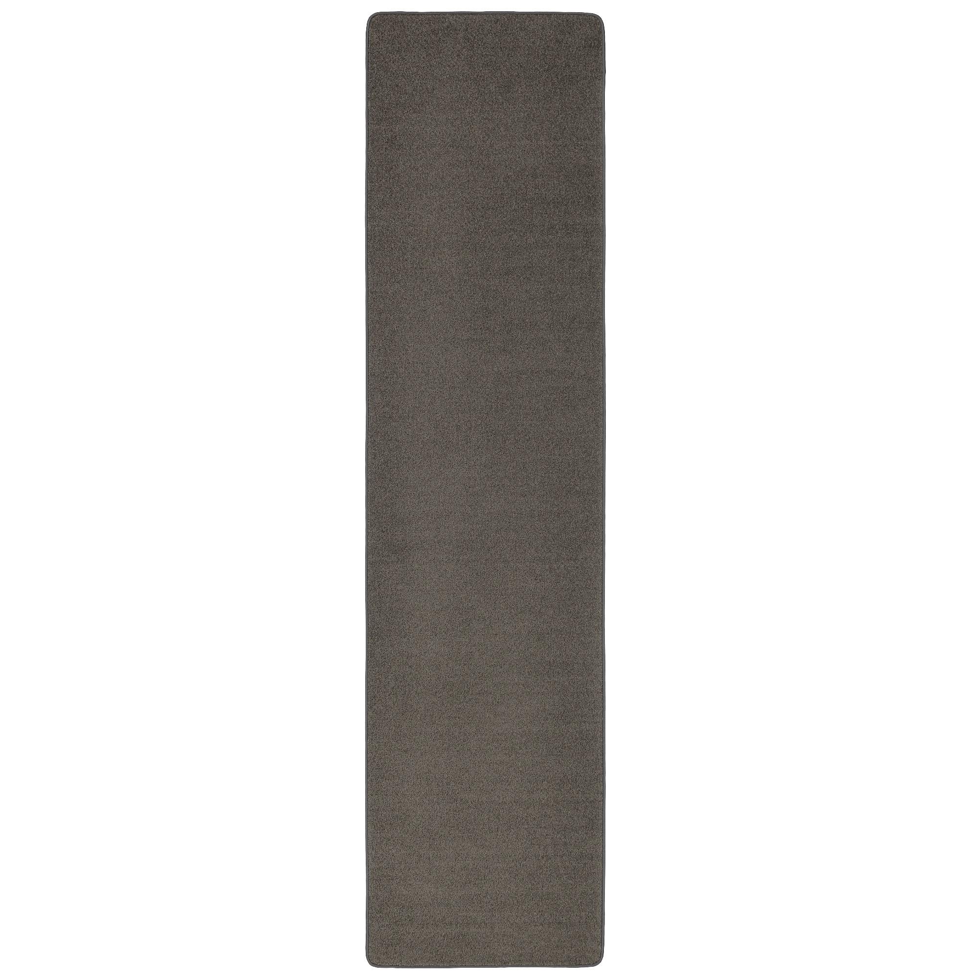 TREND VELOURS LÄUFER TEPPICH JOY - Dunkelbraun, Textil (100/200cm) - Snapstyle