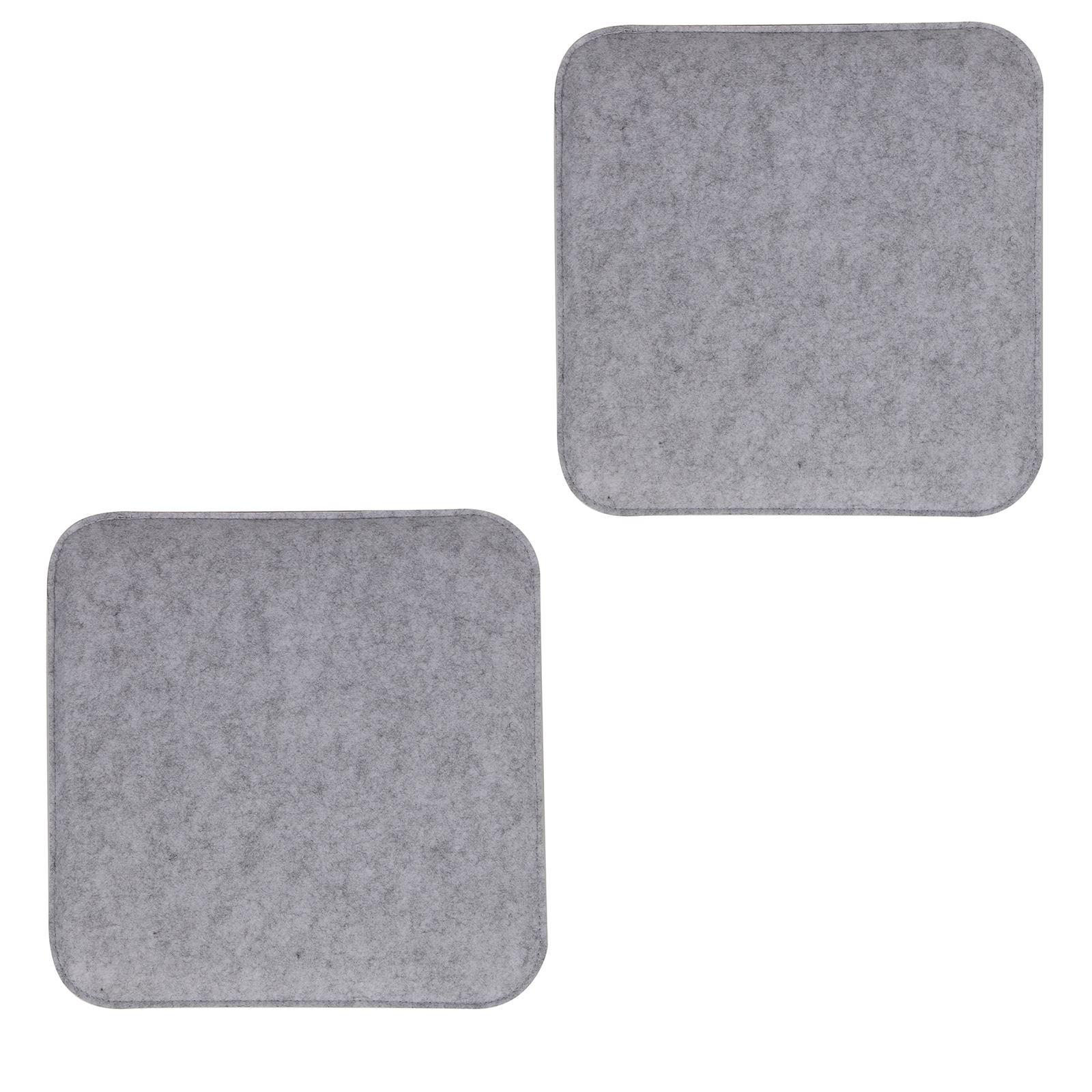 SITZKISSEN ROMEO 2er-Set grau - Grau, Textil (35/35/2cm) - IDIMEX