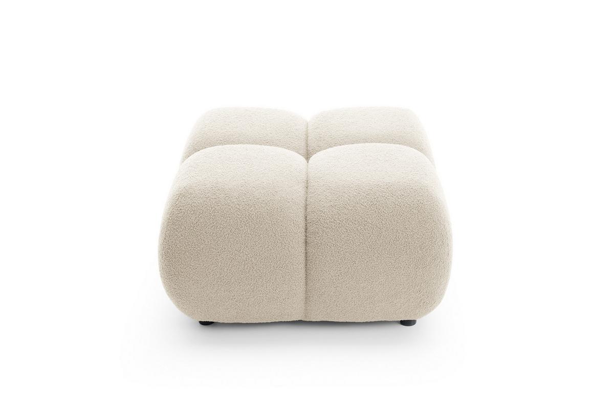POLSTERHOCKER CORSO Modern Sitzhocker, Fußhocker Beige - Beige, Holzwerkstoff/Kunststoff (72/43.5/72cm) - MASSENO