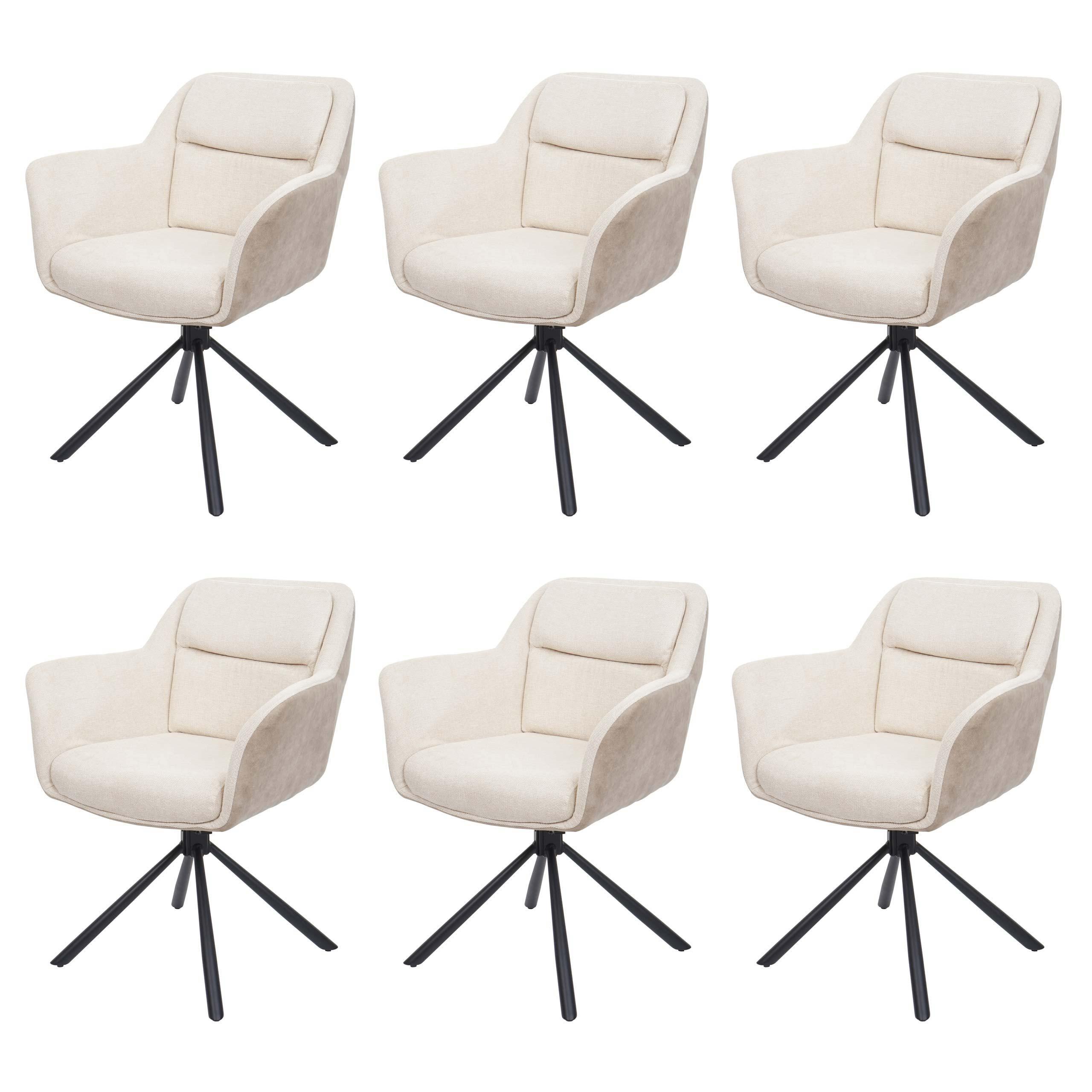 ESSZIMMERSTUHL Cremeweiß - Creme/Weiß, Textil (65/83/57cm) - MCW