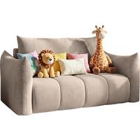 SCHLAFSOFA Lilo mit Bettkasten, Beige Cordstoff 120/86/101 cm - Beige/Schwarz, Kunststoff/Textil (120/86/101cm) - WFL GROUP