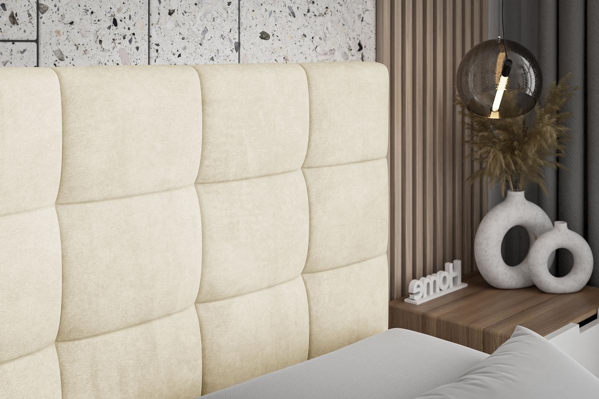 BOXSPRINGBETT BRUGO-Z KING - 140 x 200 - H3/H4 - Beige - Beige, Holzwerkstoff (140/200cm) - ALTDECOR