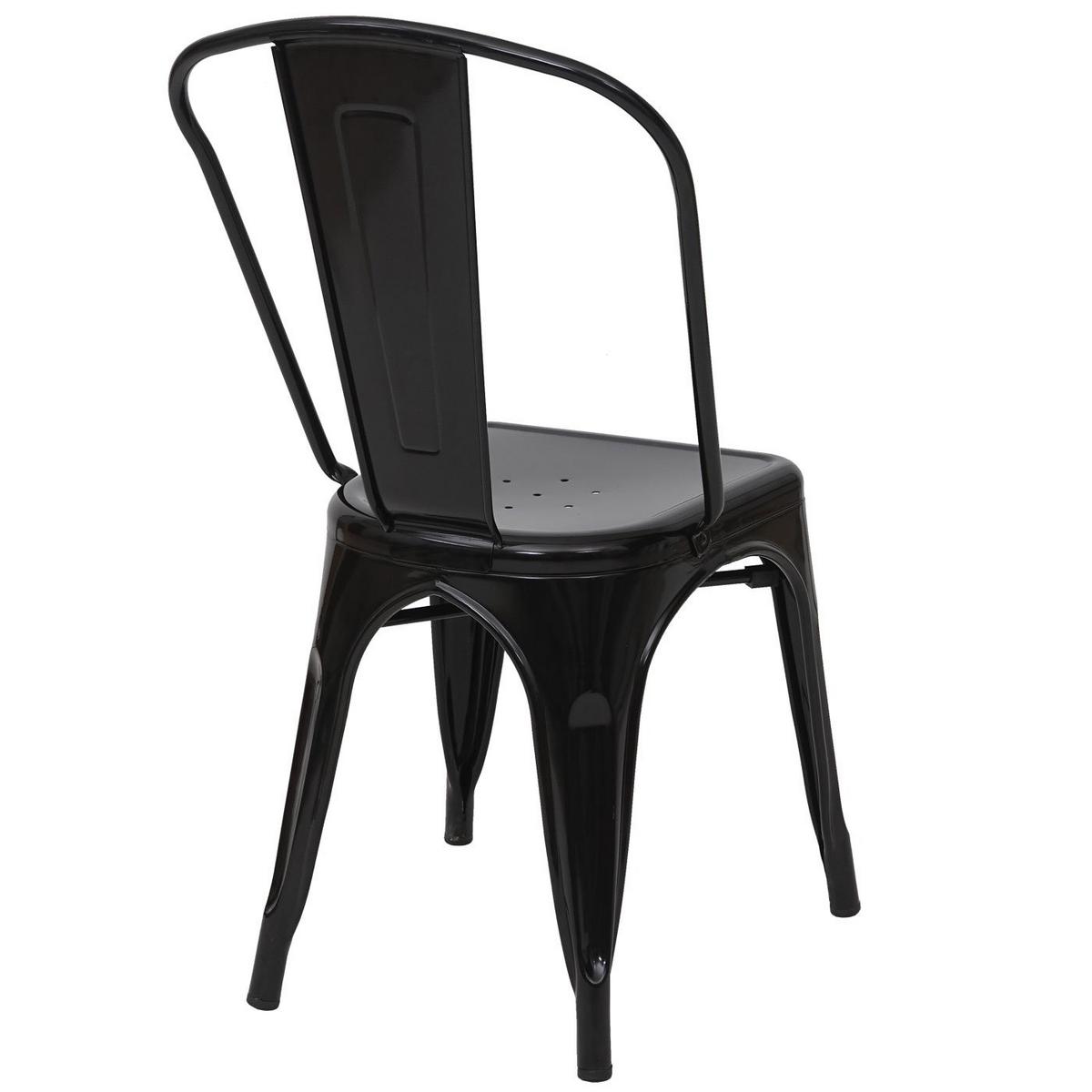 STUHL METALL Schwarz - Schwarz, Metall (45/87/43cm) - MCW
