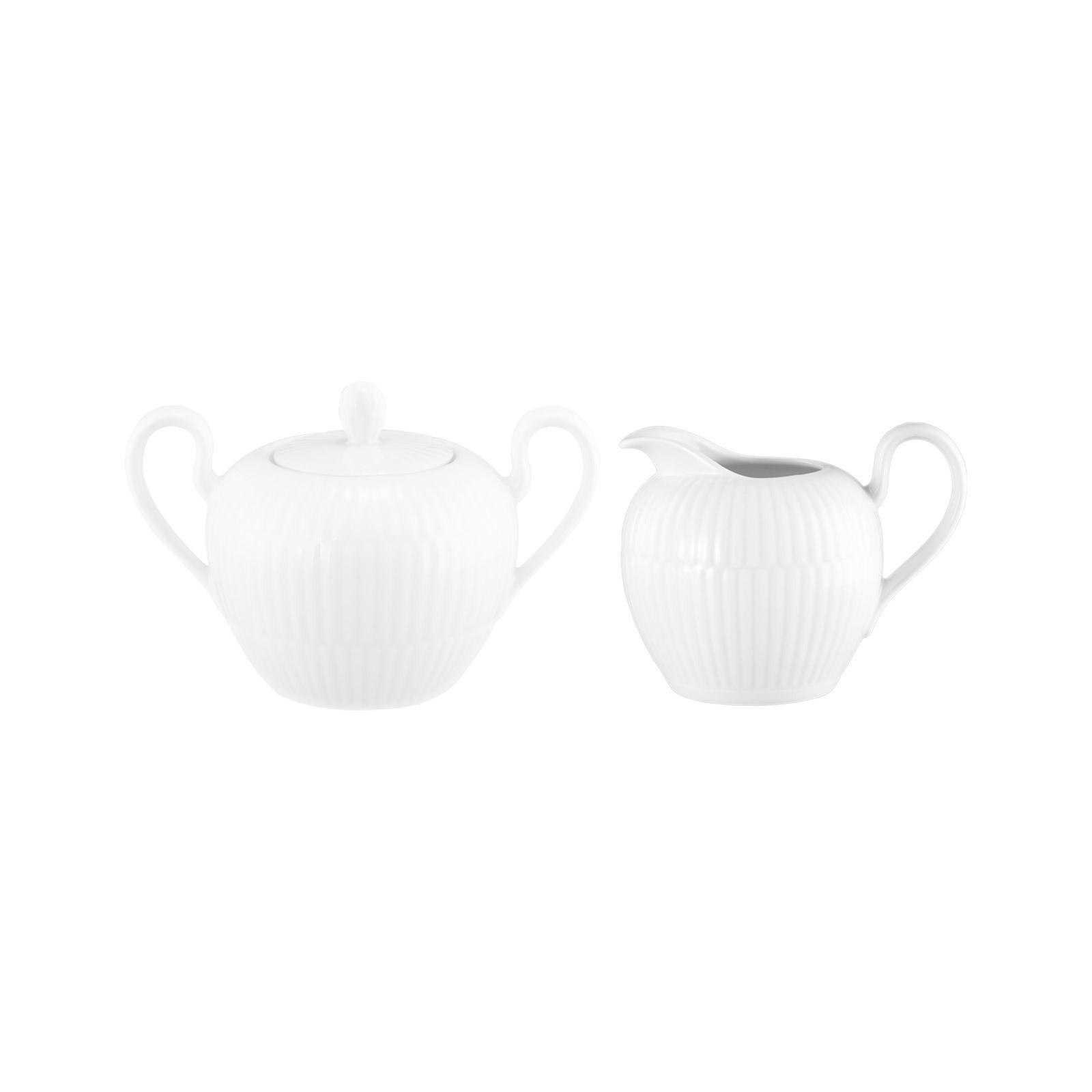MILCH- & ZUCKER-SET Amina Weiß 2-tlg. - Weiß, Keramik (1/2cm) - Seltmann Weiden