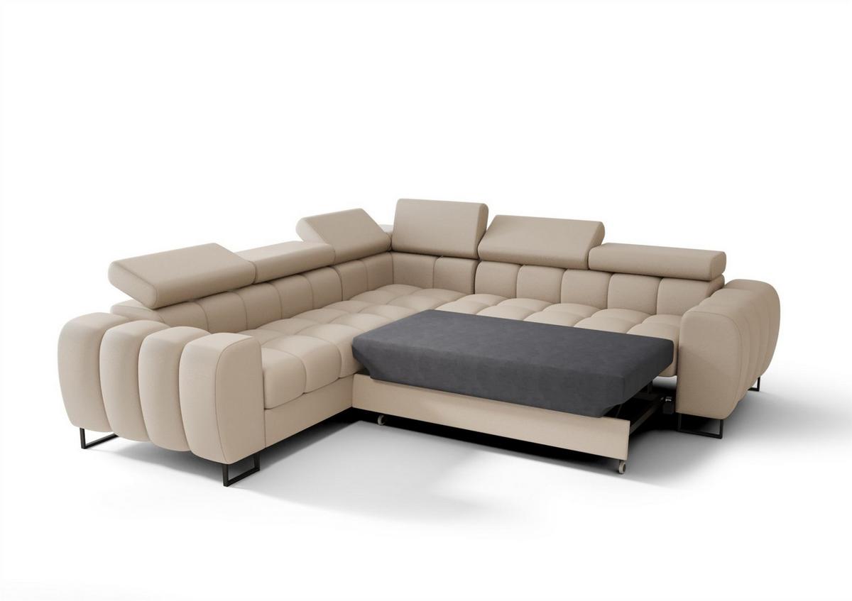 ECKSOFA Bastien Mit Schlaffunktion - Orange, Holzwerkstoff/Textil (260/260cm) - Fun Möbel