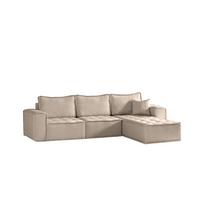 ECKSOFA Sande In Alpine - Hellbraun, Holzwerkstoff/Textil (292/192cm) - Fun Möbel