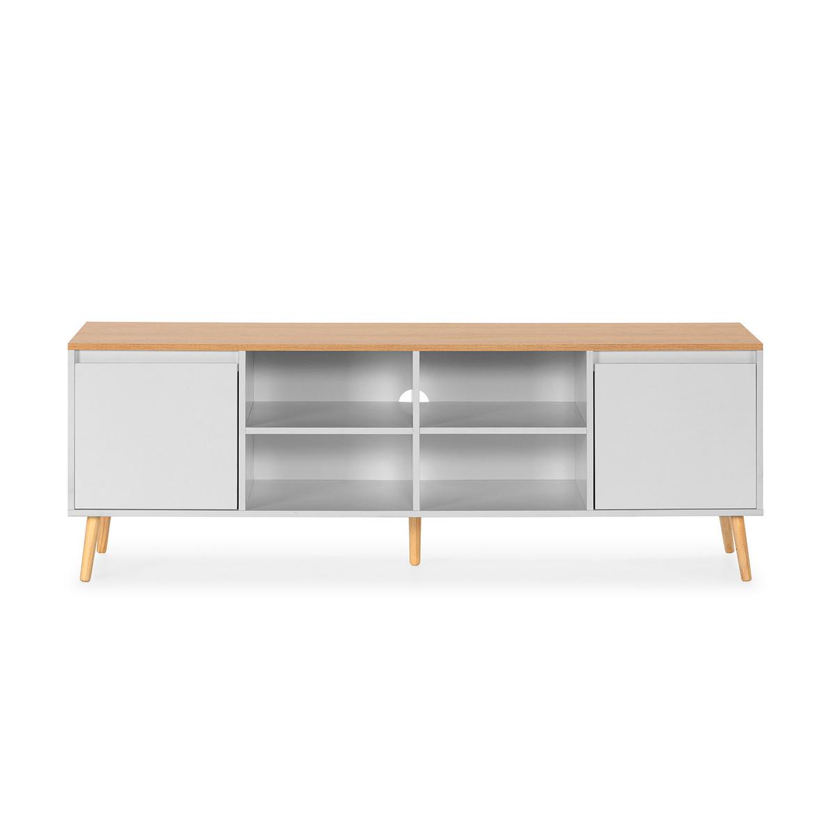 TV-ELEMENT Desi 2 türen Weiß - Weiß, Holzwerkstoff (160/55/40cm) - VS Venta-stock