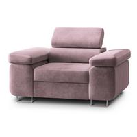 SESSEL CALVO Polstersessel Loungesessel ergonomisch, Lila - Lila, Holz/Metall (133/87/98cm) - MASSENO