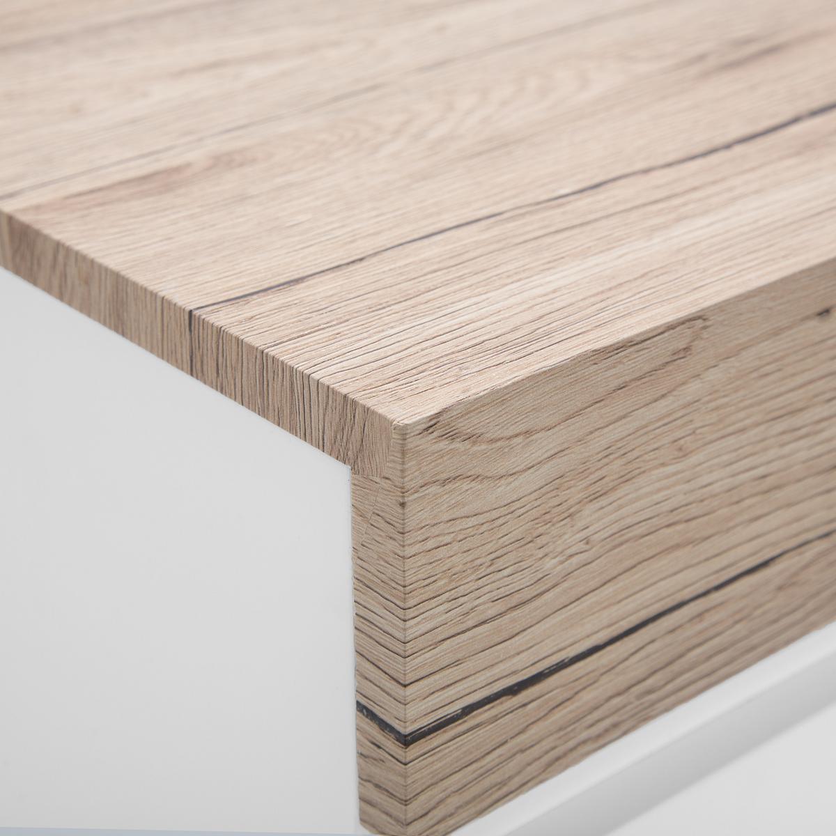 SCHRANK Sideboard Weiß Marlin - Weiß, Holzwerkstoff (110/75/40cm) - Beliani