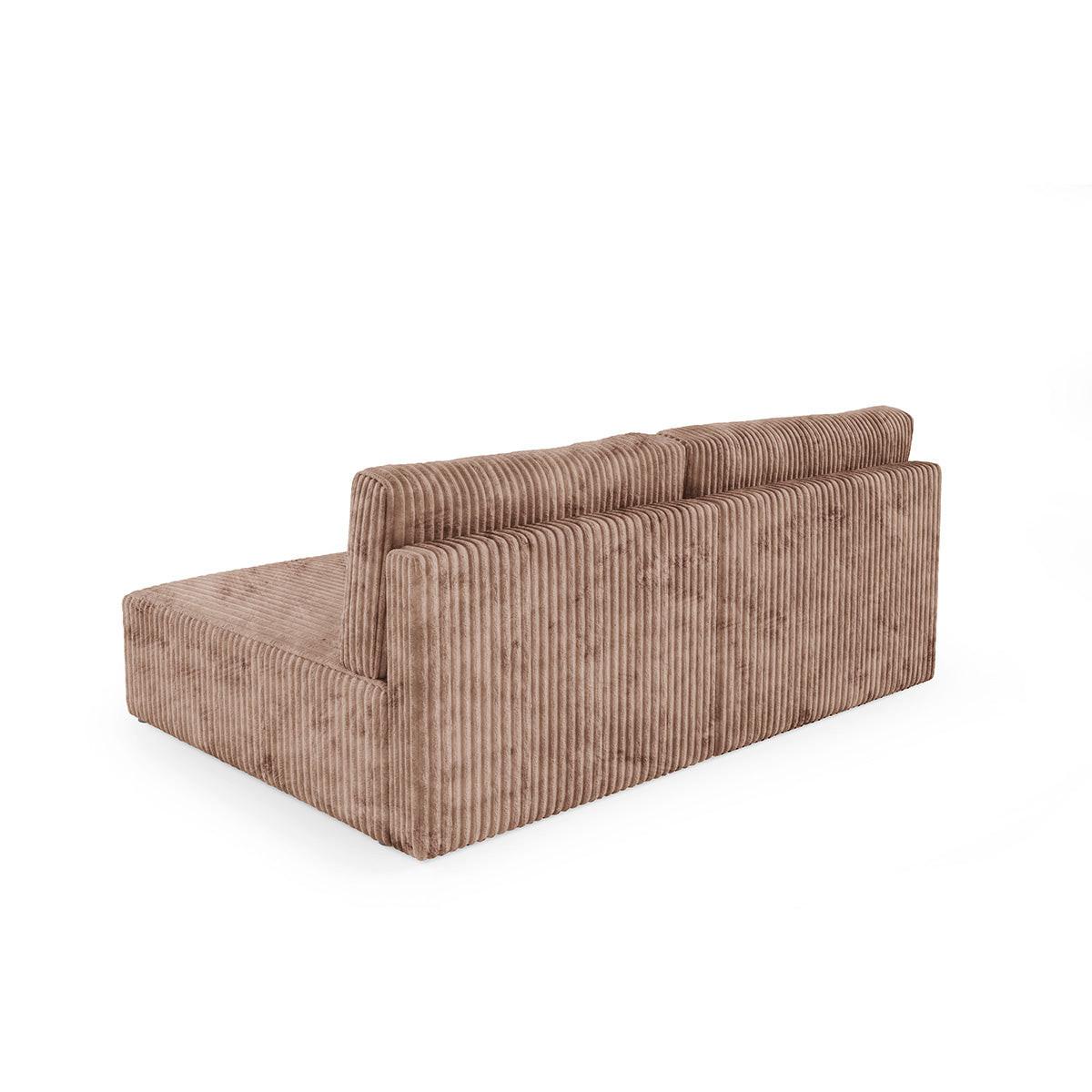 ECKSOFA Angela 3 Sitzplätze Hellbraun - Braun, Holz (210/149cm) - Petits-meubles