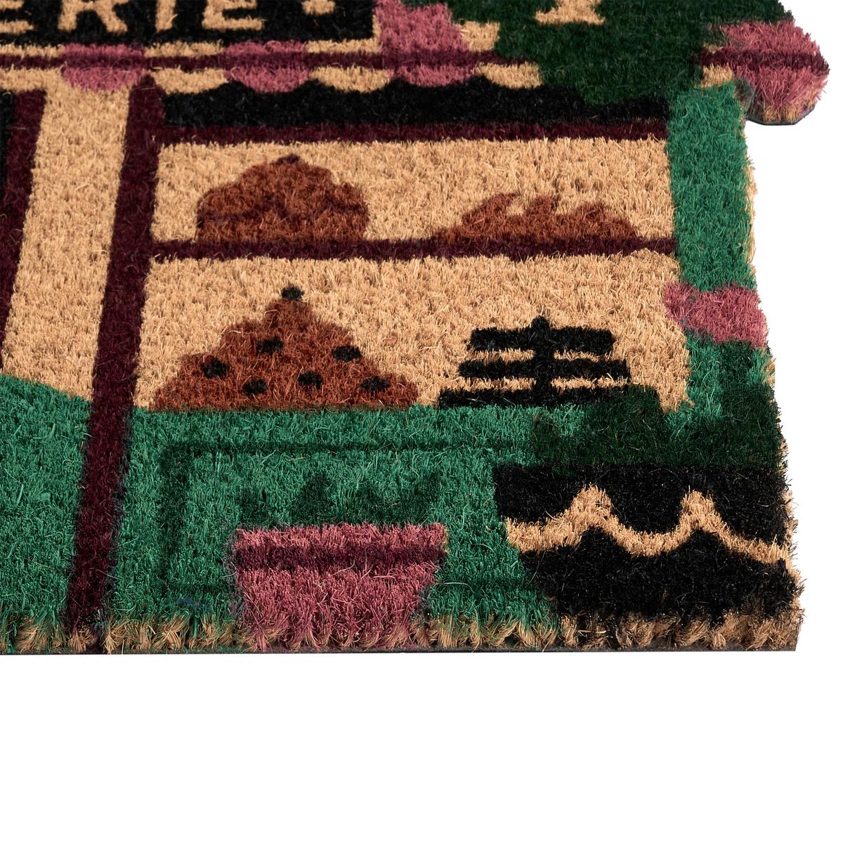 FUSSMATTE Bunt 60/90 cm Kokosfasern Ternate - Multicolor, Textil (60/90cm) - Beliani