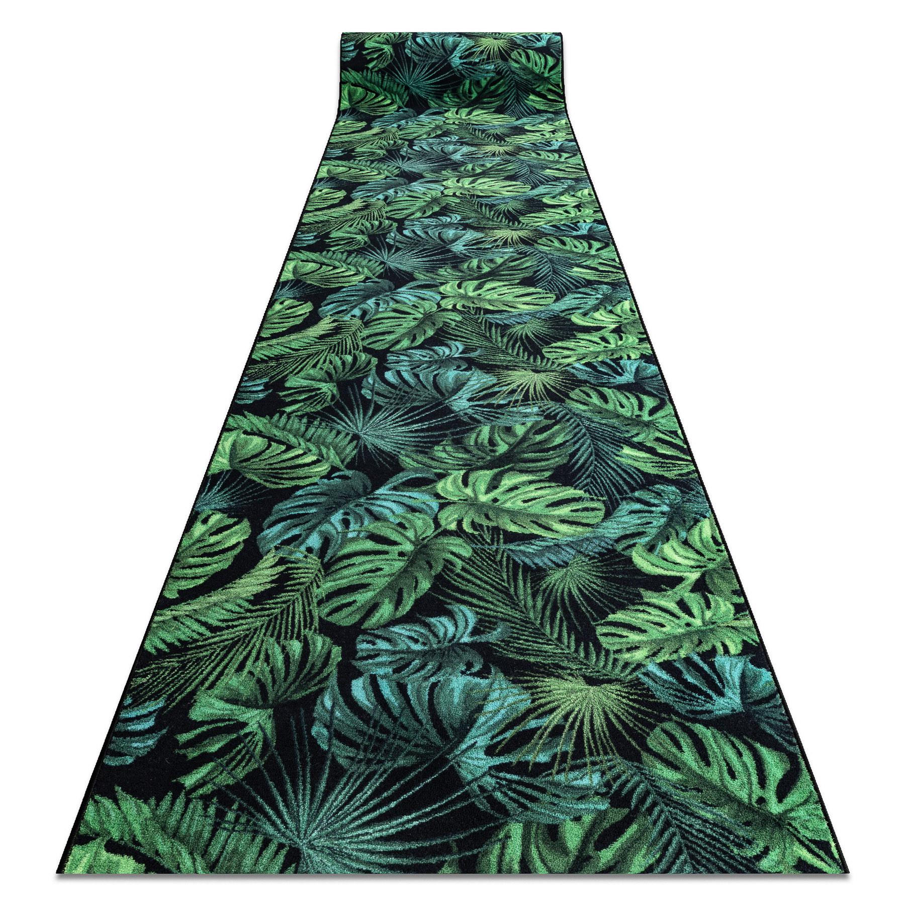 LÄUFER Antirutsch MONSTERA 67/160 cm - Pastellgrün, Textil (67/160cm) - rugsX