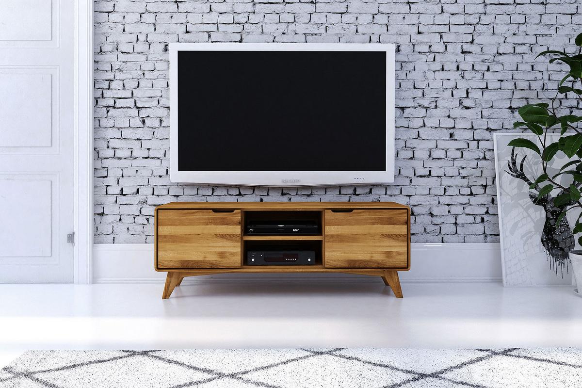 GREG HIFI-SCHRANK Wildeiche - Wildeiche, Holz (134/48/40cm) - byoak