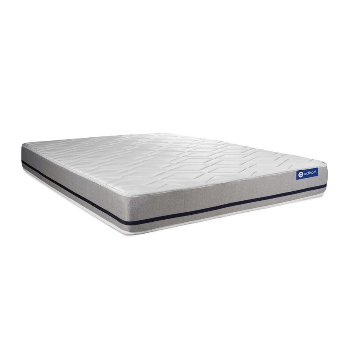 BETT Actiflex soft Taschenfederkern 140 x 220 cm h2 - Kit Bettgestell Grau - Beige/Grau, Karton/Holz (140/220cm) - ACTISOM