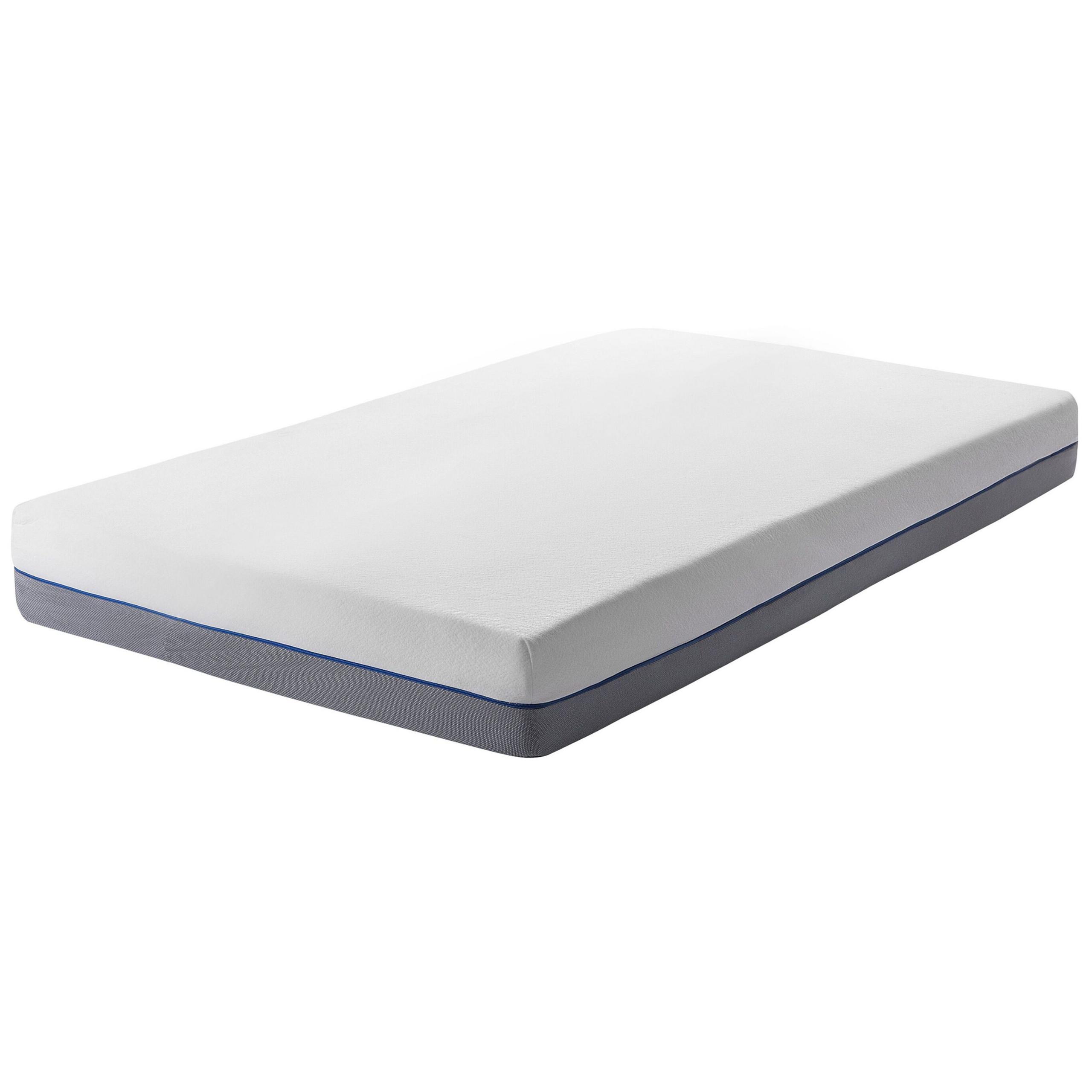 MATRATZE Memory Foam mittelfest 80/200/20 cm Glee - Weiß, Textil (80/200cm) - Beliani