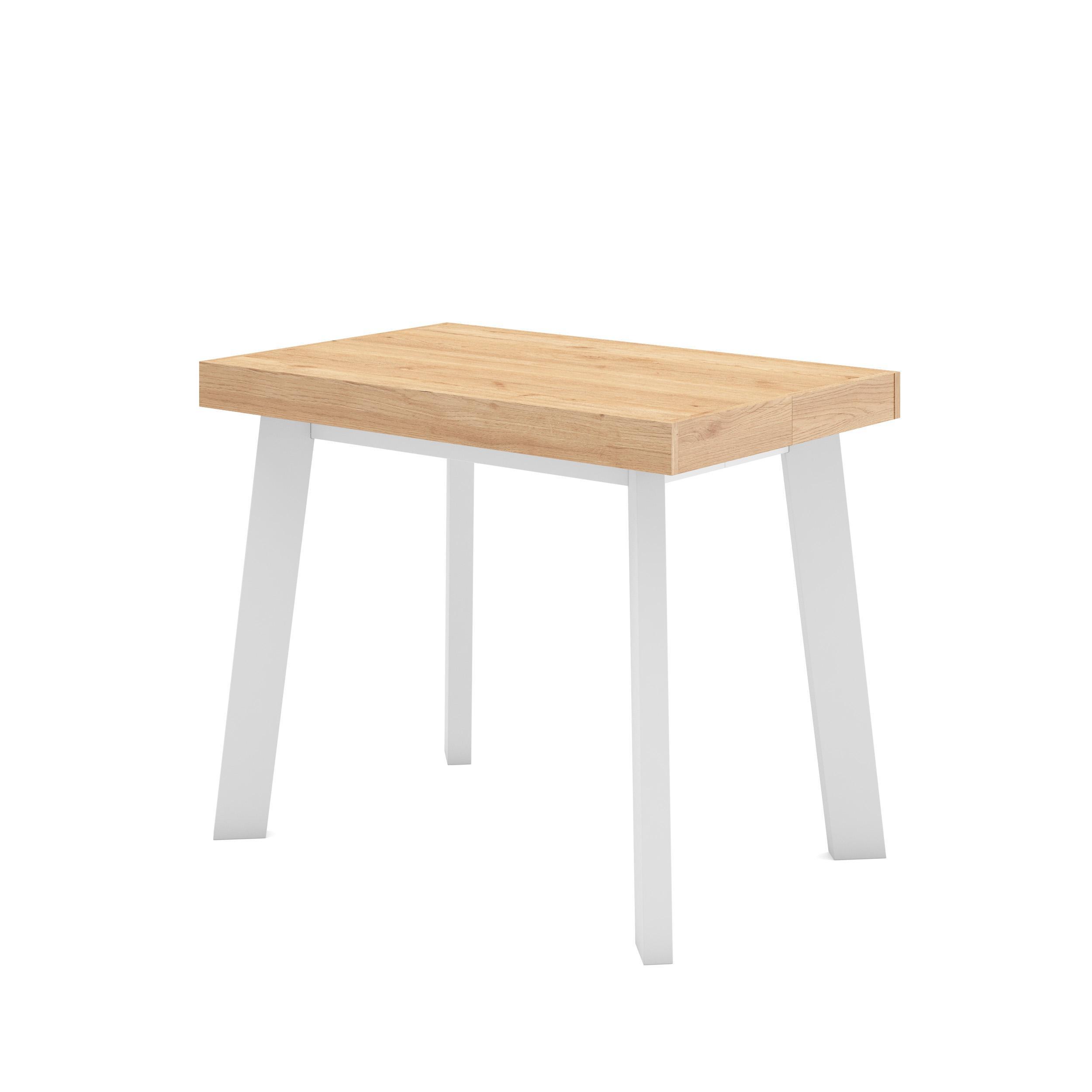 KONSOLENTISCH ausziehbar 58 bis 160cm, für 8 Gäste, eiche, 90/58/73cm - Eichefarben, Holzwerkstoff (90/160/73cm) - Skraut Home
