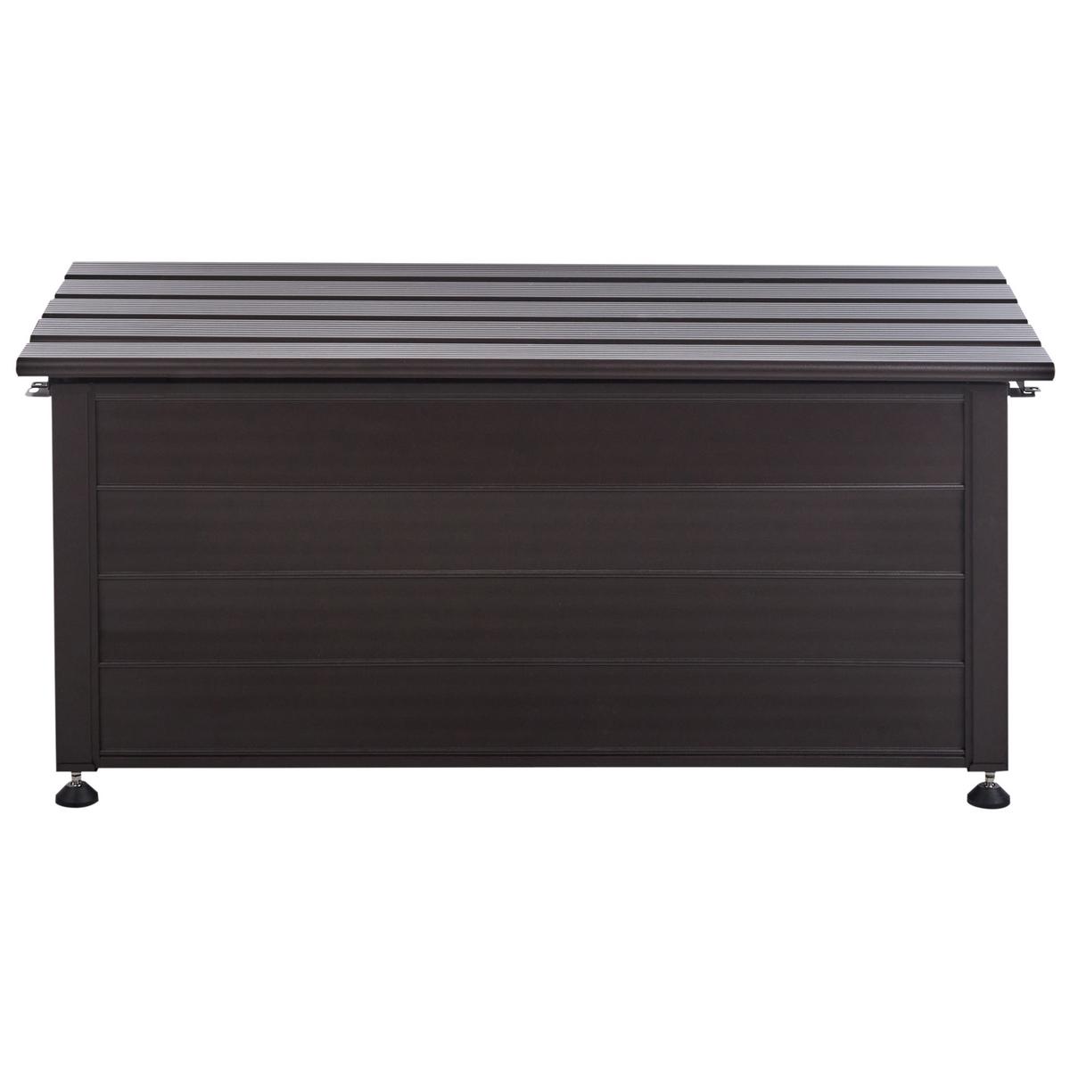 AUFBEWAHRUNGSBOX Braun Campalto - Braun, Metall (113/52/50cm) - Beliani