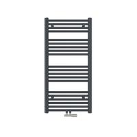 HEIZKÖRPER wasserführender Handtuchheizkörper Anthrazit 100/50/3 cm - Anthrazit, Metall (50/100/3cm) - EMKE