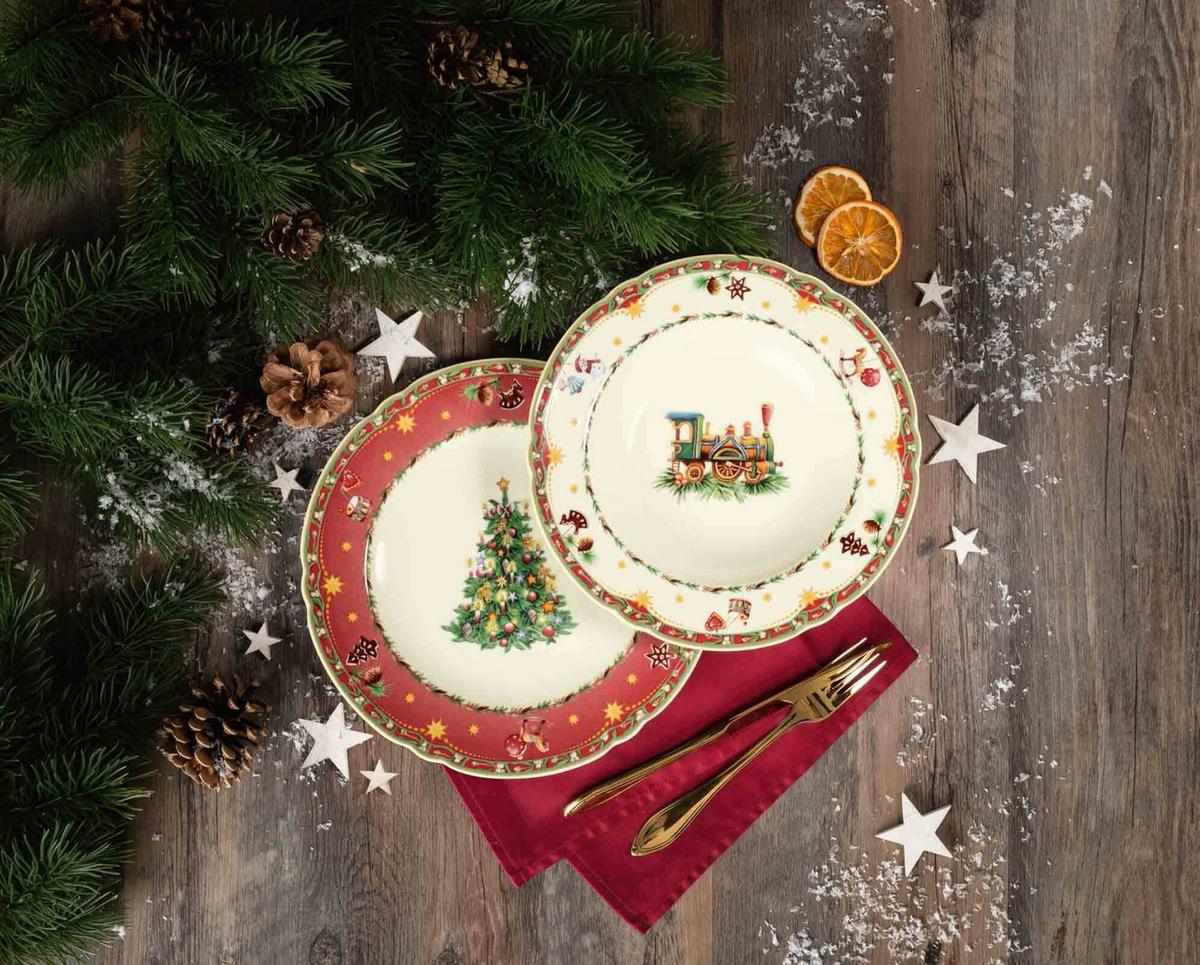 KOMBISERVICE Marieluise Weihnachtsnostalgie bunt 30-tlg. - Multicolor, Keramik (2/2/2cm) - Seltmann Weiden