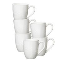 KAFFEEBECHER Saphir weiß 320 ml 6er Set - Weiß, Keramik (0.32L) - Ritzenhoff Breker