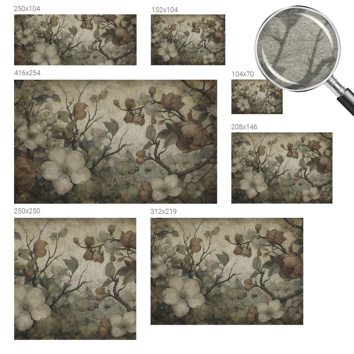 FOTOTAPETE 312x219 cm - Blumenschönheit - Weiß, Textil (312/219cm) - Wallfluent
