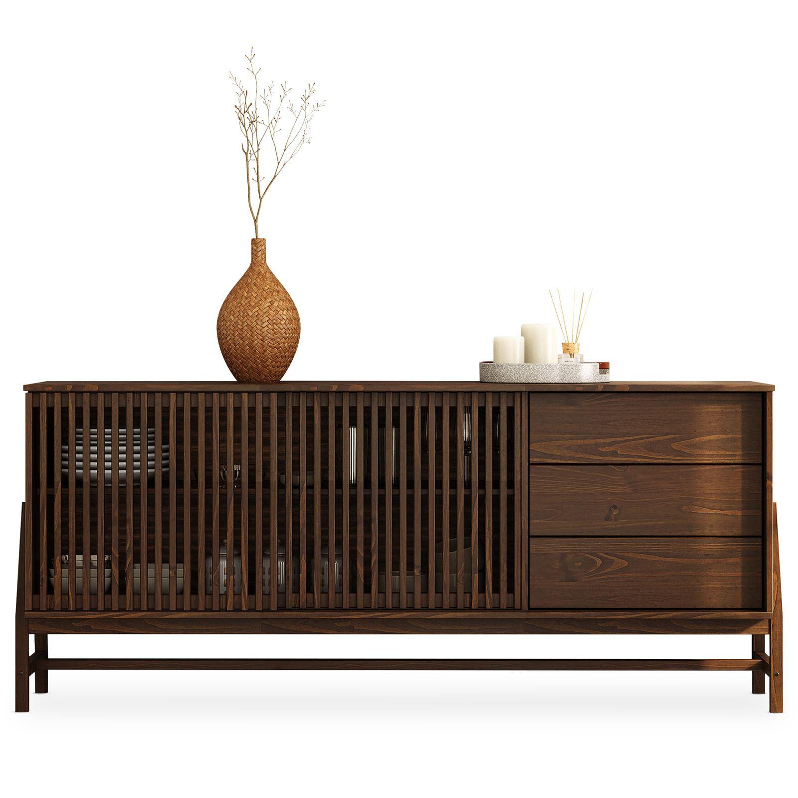 SIDEBOARD ADAMO nussbaum - Nussbaumfarben, Holz (175/75/41cm) - IDIMEX