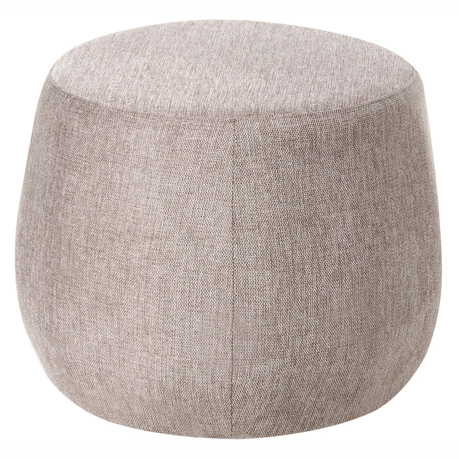 POUF Taupe Ashton - Taupe, Textil (61/43/61cm) - Beliani